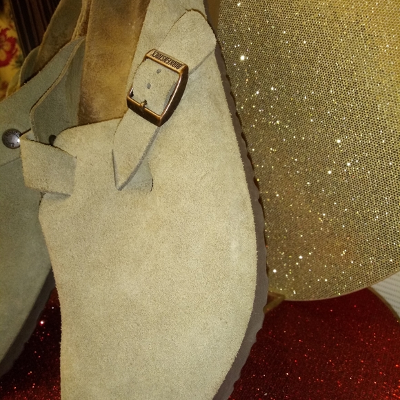 BIRKENSTOCK Boston Suede 45 Men 12 Wmn 14 - Picture 4 of 8